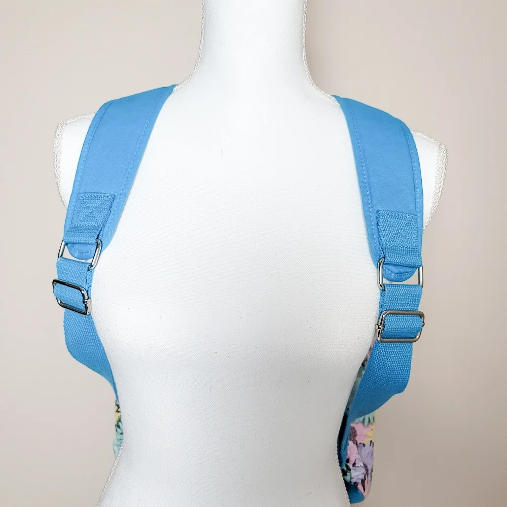 Justice Colorful Daisy Pattern Sequin Backpack -Brand New